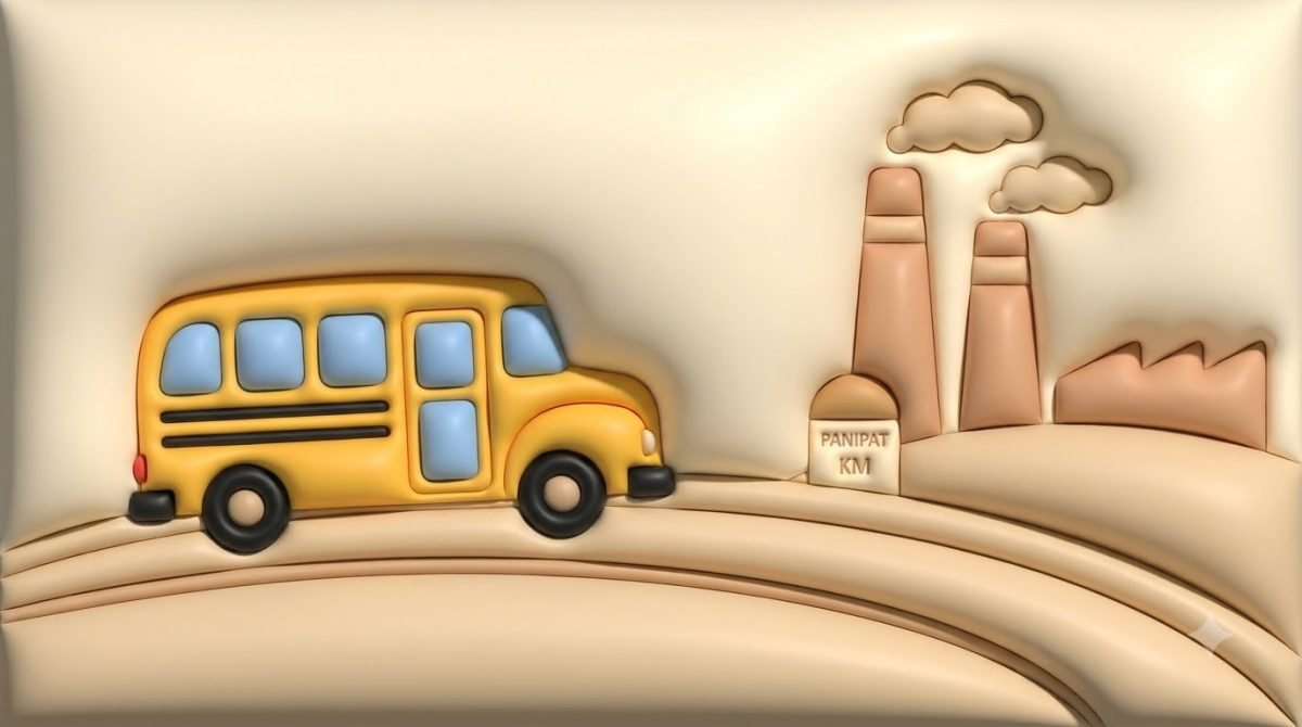 School bus tracking in Panipat